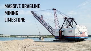 Monster Walking Dragline Excavator Mining Limestone [upl. by Jovitah]