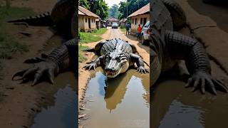 Crocodile Out of the cage youtubeshorts animals [upl. by Odlamur]