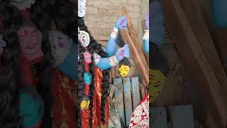 মা কালীর মূর্তি নির্মাণ কাজ চলছে🌺🌺 shorts maa kali kalipuja2024 kalimantan [upl. by Mae]