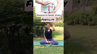 Asanas to boost your fertility Yoga for infertility 🌸 infertility yoga pregnancy [upl. by Allimak]