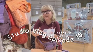 Studio Vlog 10  Craft Fair Booth  Prep amp Set Up [upl. by Sigfrid]