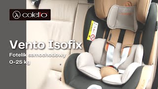 VENTO ISOFIX  Instrukcja obsługi i montaż  Coletto [upl. by Lemhar]