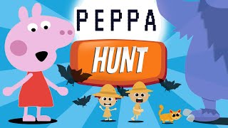 Were going on a PEPPA Hunt 🎶  Learn new words from Steve and Meg on an adventure in Dark Forest [upl. by Saidel]