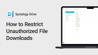 How to Restrict Unauthorized File Downloads  Synology [upl. by Goraud]