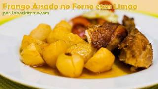 Frango Assado no Forno com Limão [upl. by Zenobia669]