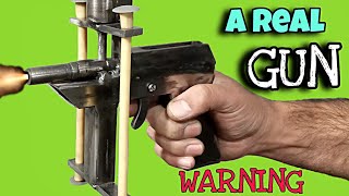 How to make a Real and Powerful Gun  ■ DIY [upl. by Learsi40]