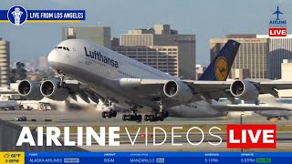 🔴LIVE LAX PLANE SPOTTING Watch Arrivals and Departures [upl. by Ronnoc40]