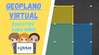 Geoplano Virtual para Aprender Geometría para niños [upl. by Ahsika402]