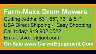 Kowalski  Farm Maxx Drum Mowers On sale 269900 [upl. by Rexfourd]