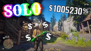 HURRY SOLO MONEYXP GLITCH IN RED DEAD ONLINE RED DEAD REDEMPTION 2 [upl. by Yortal]