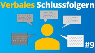 Assessmentcenter  Verbales Schlussfolgern sprachliches Verständnis  Einstellungstest 9 [upl. by Llerdna46]