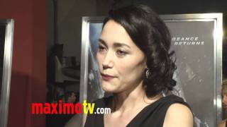 Sandrine Holt Interview at quotUnderworld Awakeningquot Premiere [upl. by Pierette]