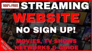 Unbelievable FREE STREAMING WEBSITE  No Sign Up Required UNLIMITED Access For FREE [upl. by Brucie]