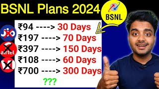 bsnl recharge plan 2024  bsnl all recharge plan 2024  bsnl new recharge plan [upl. by Aicilaana]