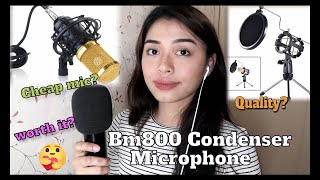 BM800 Condenser Microphone  Full Review Unboxing Setup Audio Tests [upl. by Lasley141]