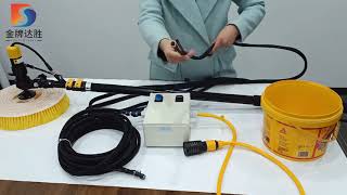 solar panel cleaning equipment solar panel cleaner brush supplierdasion brush [upl. by Eirojram]