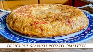 CountryStyle Spanish Potato Omelette ¨Tortilla de Patatas¨ Recipe [upl. by Gant490]