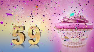 59 years congratulations 59th birthday song Happy Birthday To You 59 Funny Birthday Video [upl. by Batty]