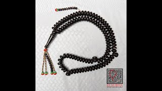 Tasbih Yuser Black Coral Laut Merah Original Mesir Pipih 20mm Kualitas Premium [upl. by Ainiger466]