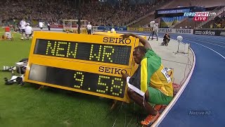 UNMATCHED SPEED USAIN BOLTS 958 100M IN BERLIN 2009  WORLD RECORD [upl. by Marcia]