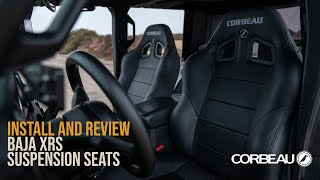 Jeep JL Corbeau Baja XRS Suspension Seats  Install amp Review [upl. by Artemis]