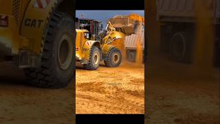 The best caterpillar 972k wheel loader loading a large truck  shorts youtubeshorts💯catloader😱 [upl. by Ardnusal]