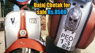 Bajaj Chetak scooter for sale Rs 8500 [upl. by Anay507]