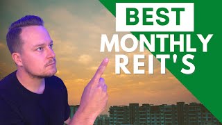 Best Monthly Dividend REITs  For Monthly Cash Flow Passive Income [upl. by Tiena143]