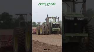 JOHN DEERE 9620R 4WD Big Tractor Plowing shorts [upl. by Dnomde236]