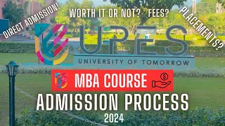 UPES MBA Review 2024  Admission Process  UPES Dehradun [upl. by Accisej]