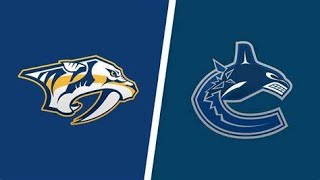 Nashville Predators vs Vancouver Canucks 🏒 NHL Live Stream [upl. by Anirpas]