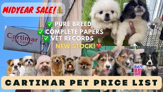 CARTIMAR PET PRICE LIST  NEW STOCK AVAILABLE  ADORABLE PETS😍 MUST WATCH [upl. by Risan]