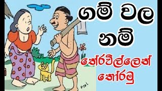 ගම් වල නම් තේරවිලි වලින් තෝරමු  Sinhala Thun Theravili Volume 7 [upl. by Heddy]