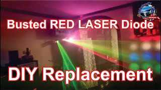 DIY Laser RED Replacement Diode LASER SHOW RGB SYSTEM [upl. by Feledy850]