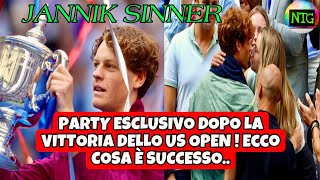 Party Segreto Dopo Gli US Open Scopri Tutti i Dettagli della Serata di Jannik Sinner [upl. by Ididn]