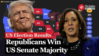 US Elections 2024 Republicans win US Senate majority after flipping 2 seats  Trump Vs Kamala [upl. by Yahska805]