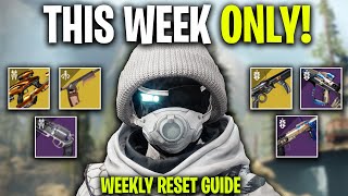 GREAT Weapons To Farm THIS WEEK ONLY Your Weekly Farming Guide In Destiny 2  March 27 Reset Guide [upl. by Akeme]