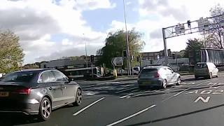 Close Call  Portwood Roundabout Stockport [upl. by Atinuahs172]