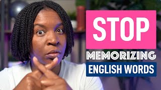 STOP Memorizing English Vocabulary Lists [upl. by Donaldson]