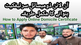 How To Make Domicile Certificate Online With Mobile And Computer [upl. by Morvin]