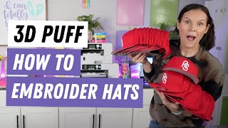 Make Money With 3D Puff Hats [upl. by Ocsecnarf]