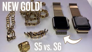 Apple Watch Series 6 Gold Stainless Steel with Milanese Loop [upl. by Wearing]