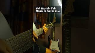 Ye raatein ye Mausam guitar solo tabs 🎸🎼💕😇guitar guitarist guitarlesson music cover [upl. by Ahsilac]