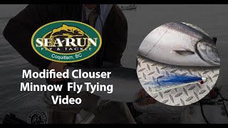 Fly Tying Tutorial How to Tie Trailer Hook Clouser Minnow [upl. by Theona187]