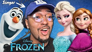 Disneys FROZEN Singers First Time Watching  Movie Reaction [upl. by Attenol]