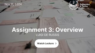 HCI2024  Lecture 13  Assignment 3 overview [upl. by Romney232]