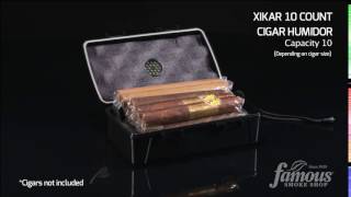 Xikar 10 Count Cigar Humidor  Famous Smoke Shop [upl. by Cavan]