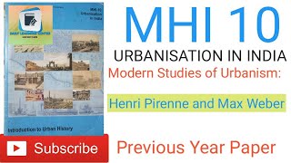 MHI10 Henri Pirenne and Max Weber Modern studies of urbanism [upl. by Barboza]