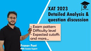 XAT 2023 Question Discussion  Expected Cutoffs and Detailed Analysis [upl. by Charteris]