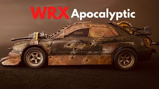 Subaru WRX Post Apocalyptic Modified Tamiya 124 Scale Model Scratch Build [upl. by Marthena]